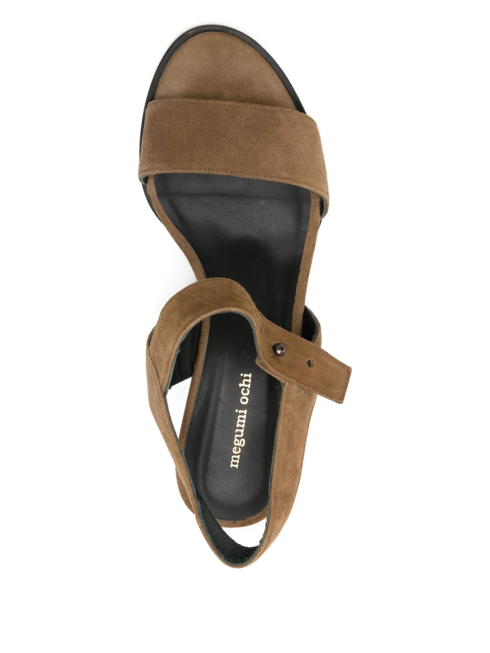 Megumi Ochi 70mm ankle-strap block-heel sandals Brown