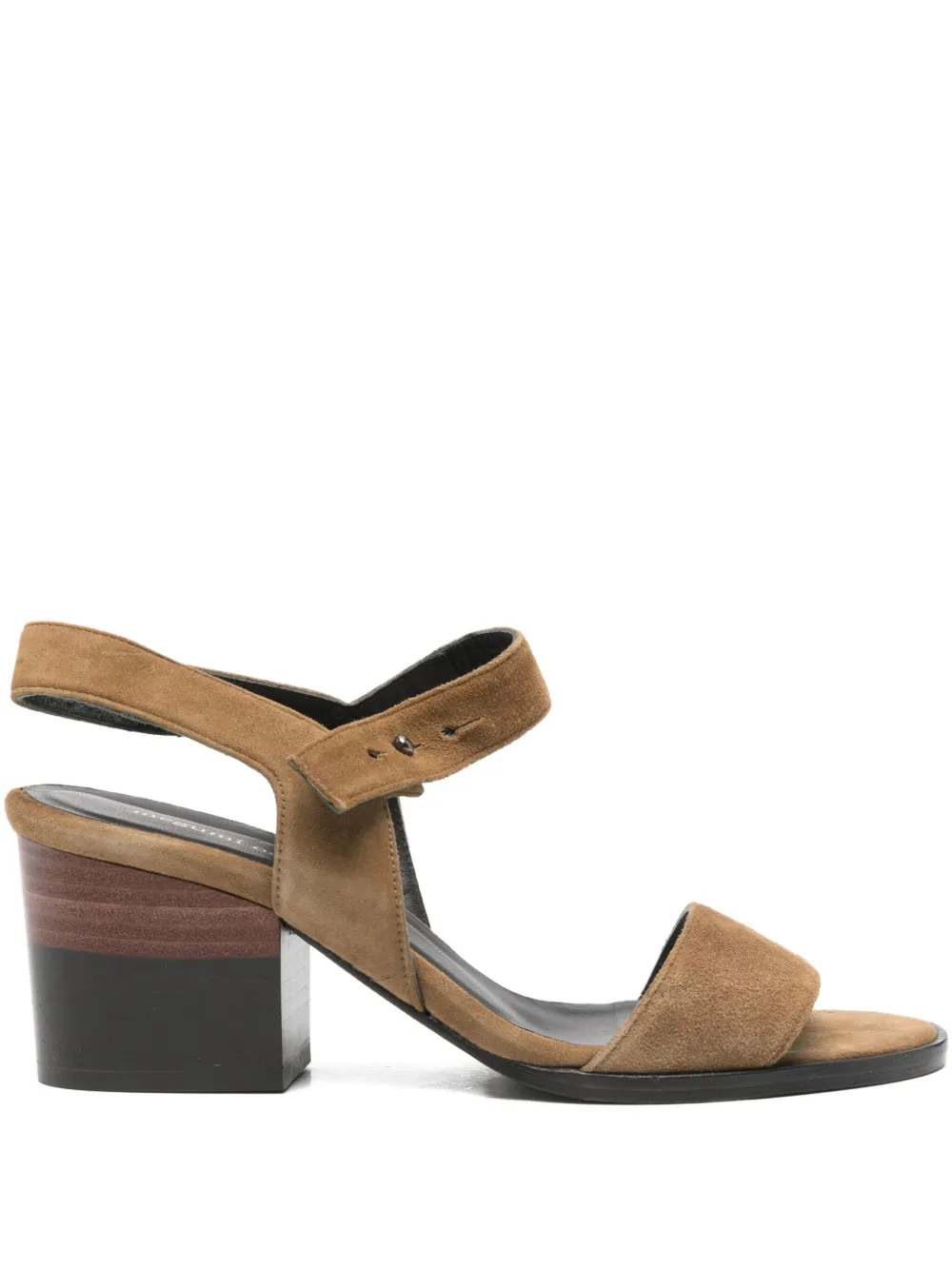 Megumi Ochi 70mm ankle-strap block-heel sandals - ブラウン Megumi Ochi 70mm ankle-strap block-heel sandals - ブラウン