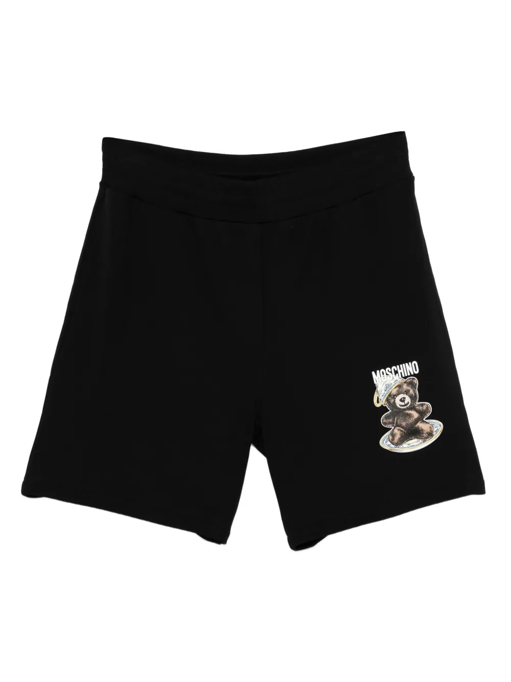 Moschino teddy-print shorts Zwart