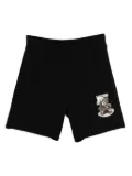 Moschino teddy-print shorts - Black