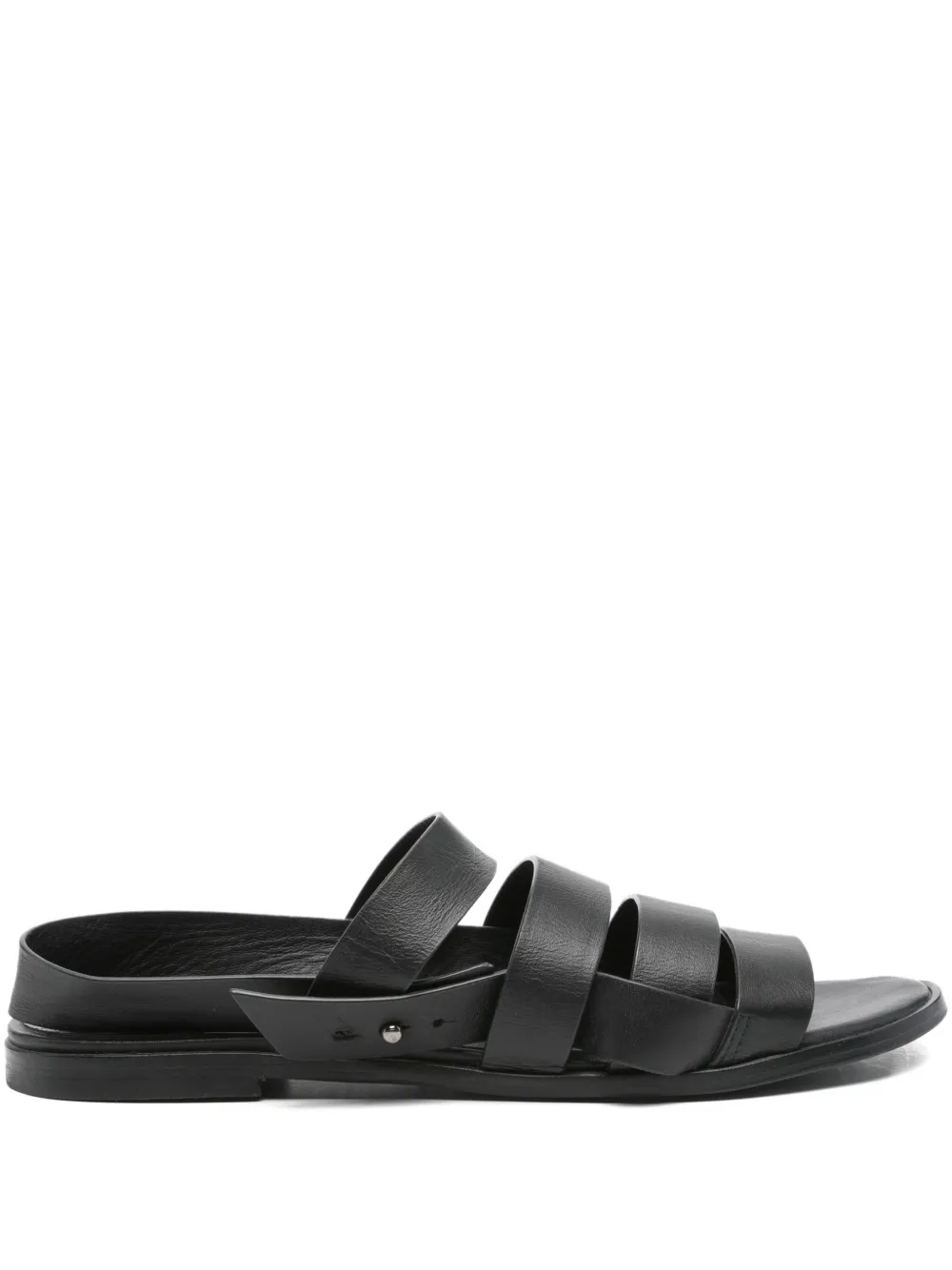 Megumi Ochi leather slingback-strap sandals - ブラック Megumi Ochi leather slingback-strap sandals - ブラック