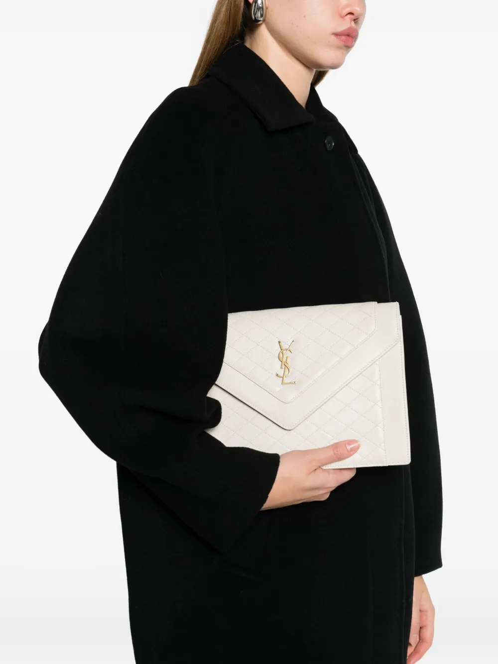 Saint Laurent Gaby kleine schoudertas - Wit