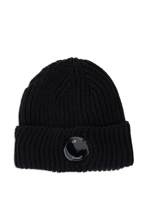 C.P. Company Gorro canelado com logo
