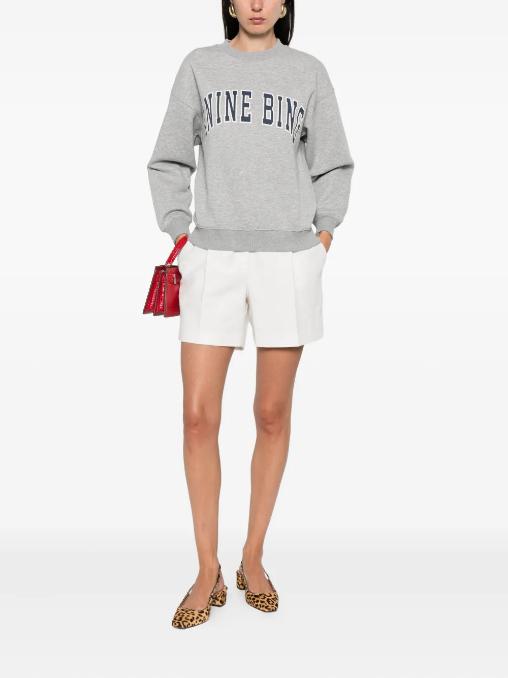 ANINE BING logo-print sweatshirt Grijs