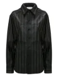 Victoria Beckham striped-pattern shirt - Black