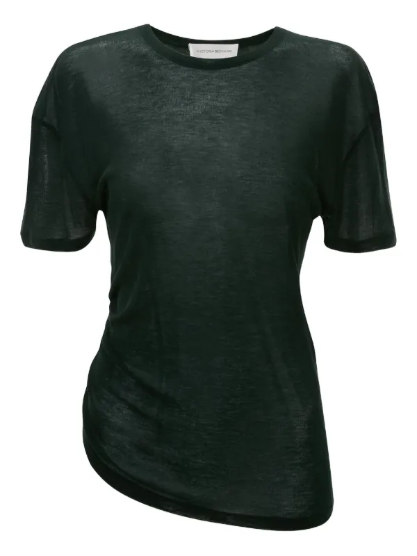 Victoria Beckham アシンメトリー Tシャツ | グリーン | FARFETCH JP