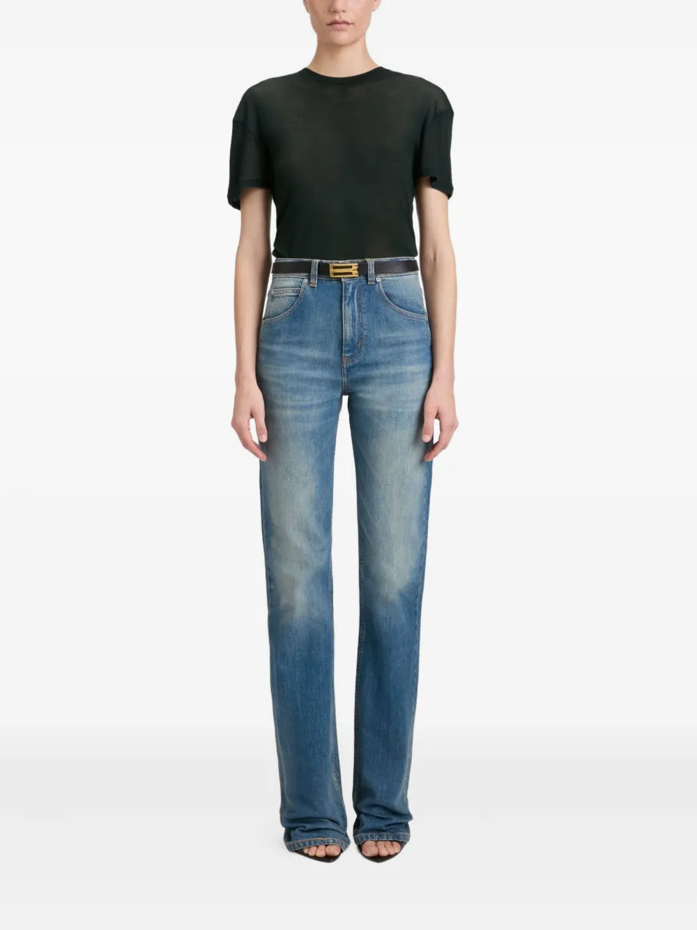 Victoria Beckham Asymmetrisch T-shirt Groen