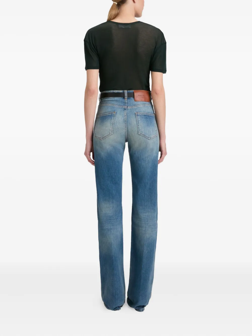 Victoria Beckham Asymmetrisch T-shirt Groen