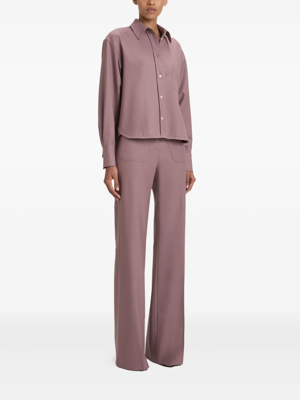 Victoria Beckham long-sleeve shirt Roze