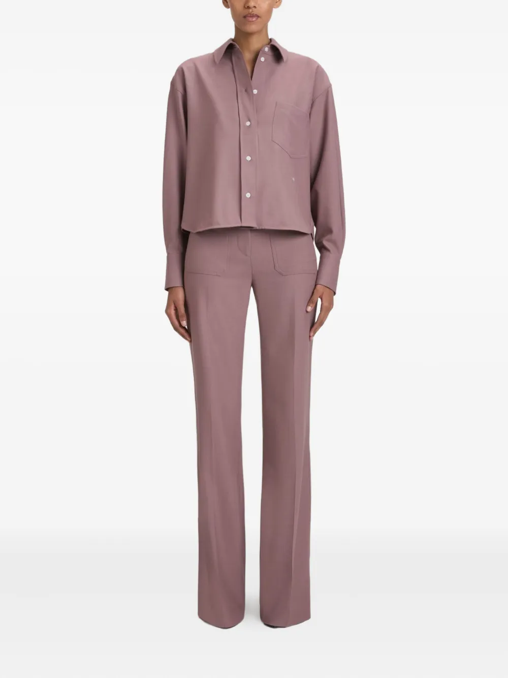 Victoria Beckham long-sleeve shirt Roze