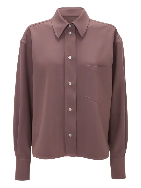 Victoria Beckham Long-sleeve Shirt in Pink