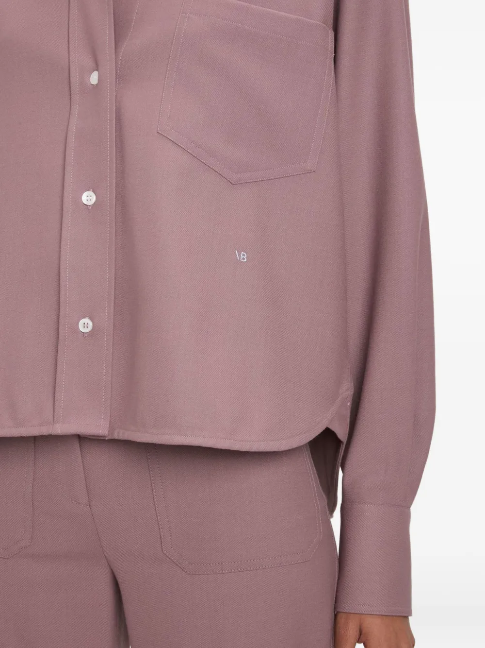 Victoria Beckham long-sleeve shirt Roze