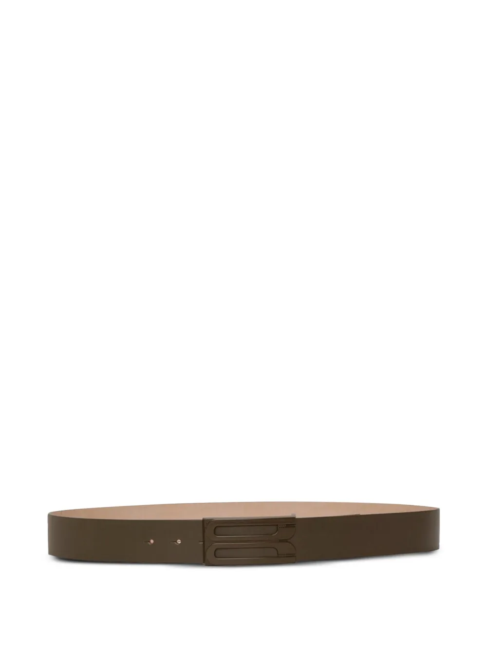 Victoria Beckham logo-buckle leather belt Groen
