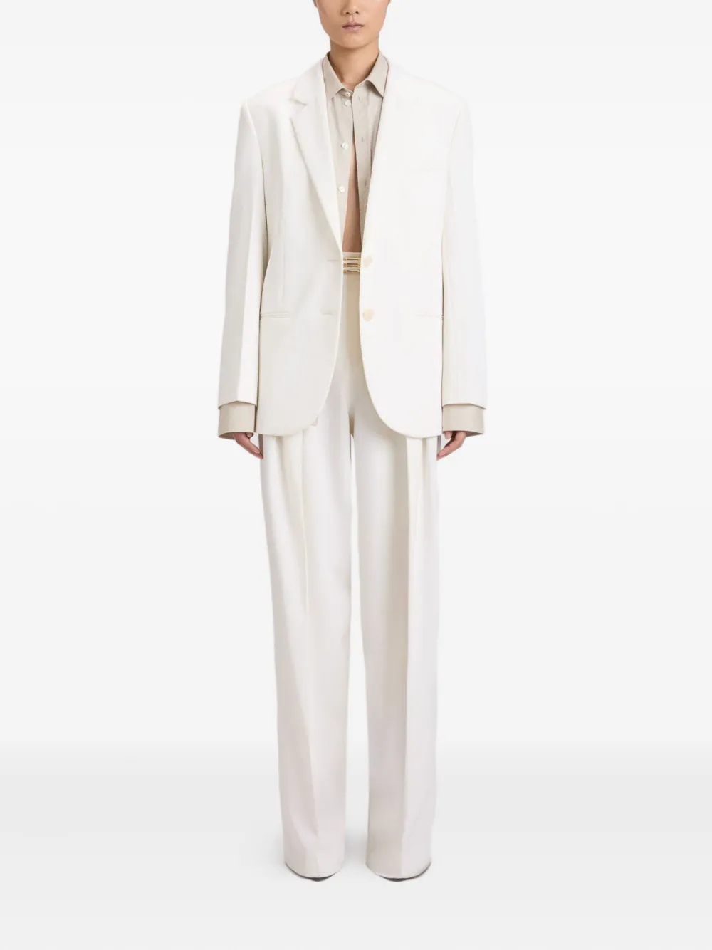Victoria Beckham tailored wool jacket Wit