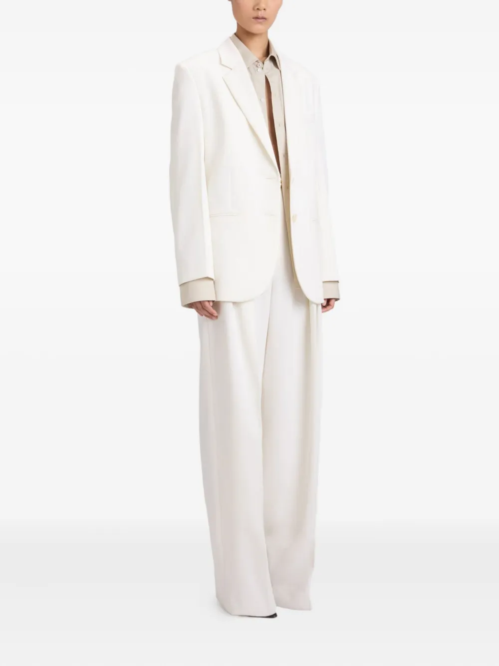 Victoria Beckham tailored wool jacket Wit