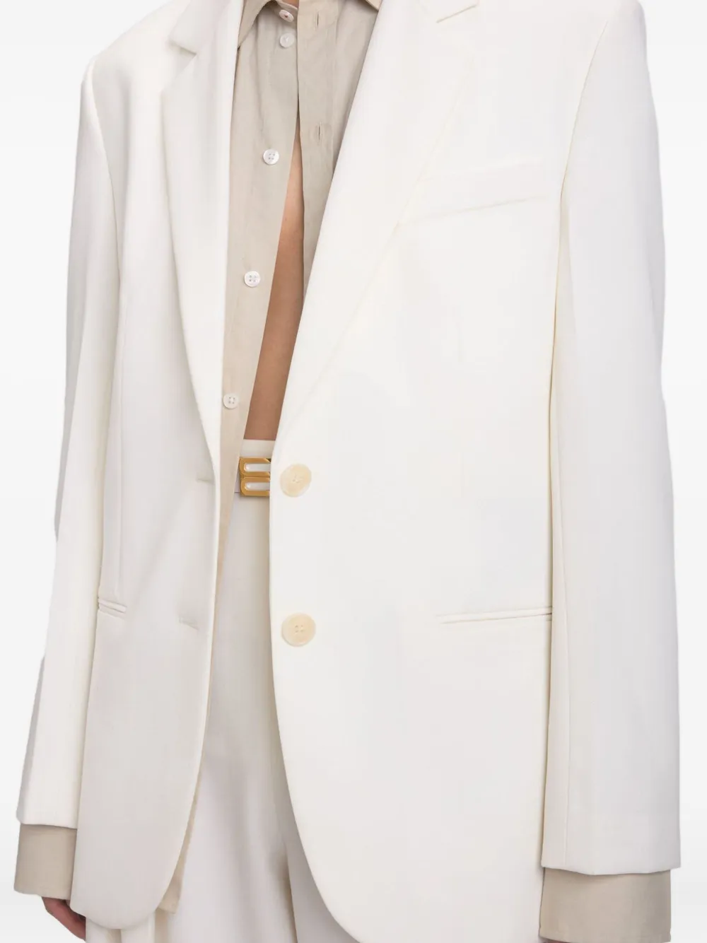 Victoria Beckham tailored wool jacket Wit