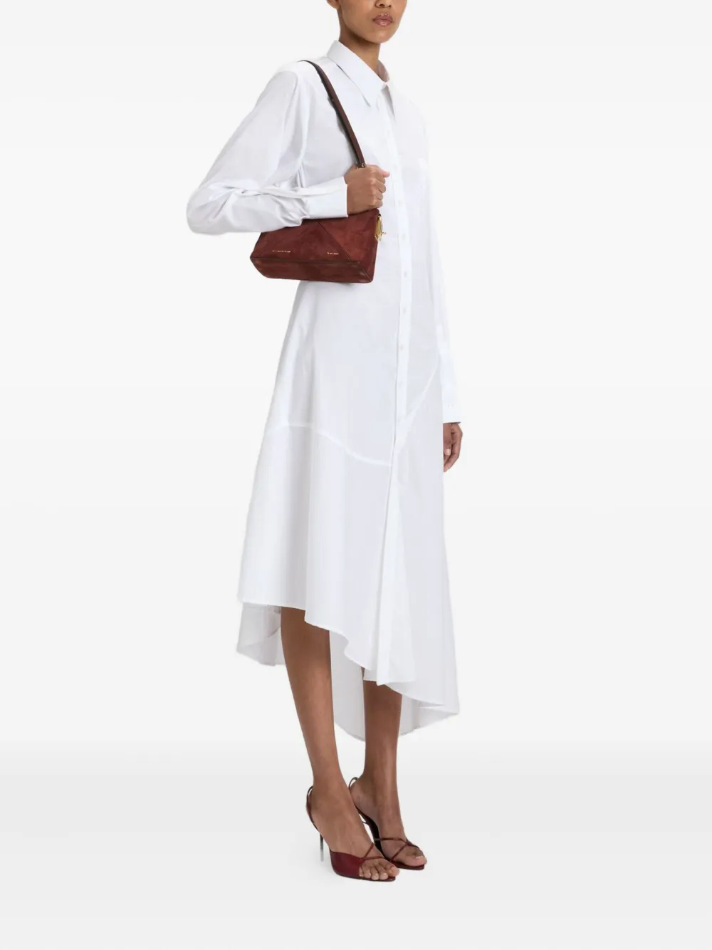 Victoria Beckham Victoria crossbodytas met ritssluiting Bruin