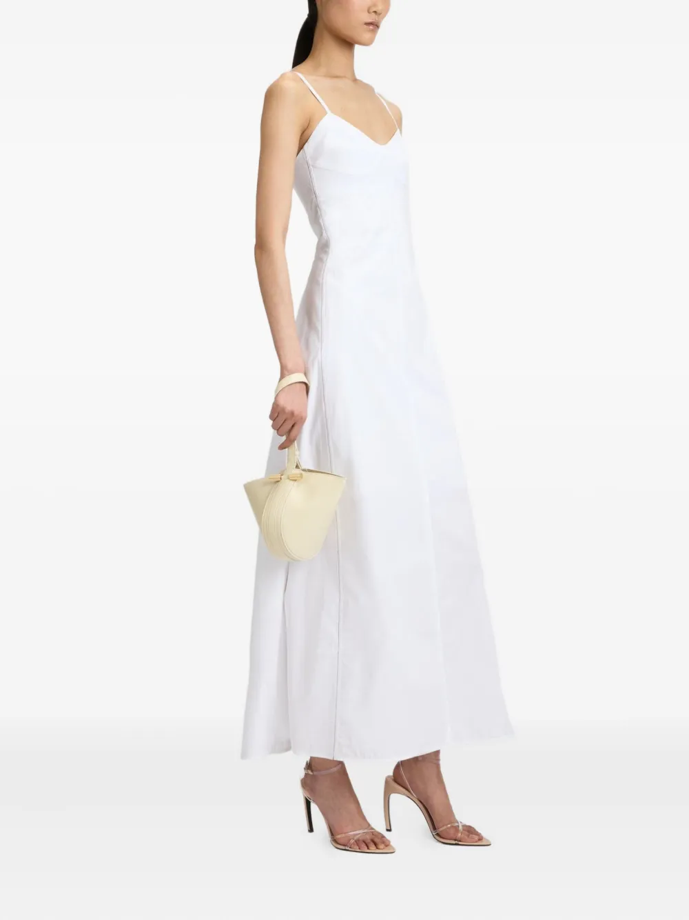 Victoria Beckham Dia mini bucket-tas Beige