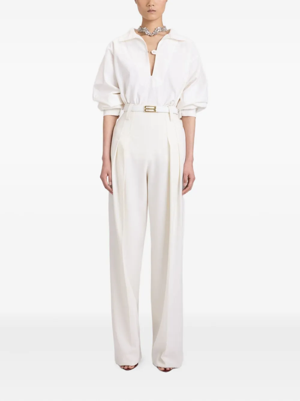 Victoria Beckham cotton blouse Wit