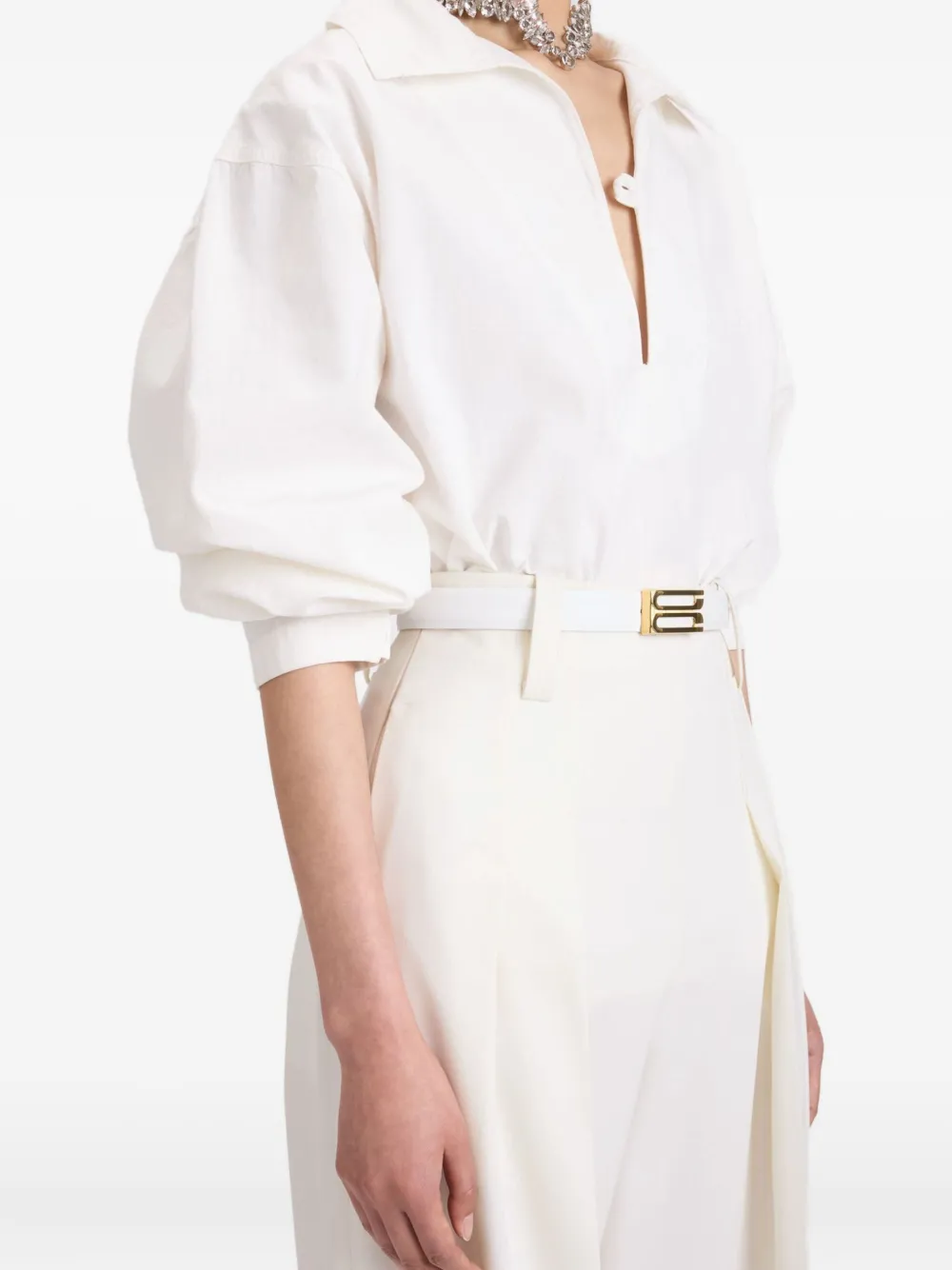 Victoria Beckham cotton blouse Wit