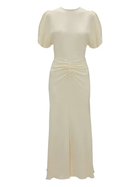 Victoria Beckham gathered waist midi dress
