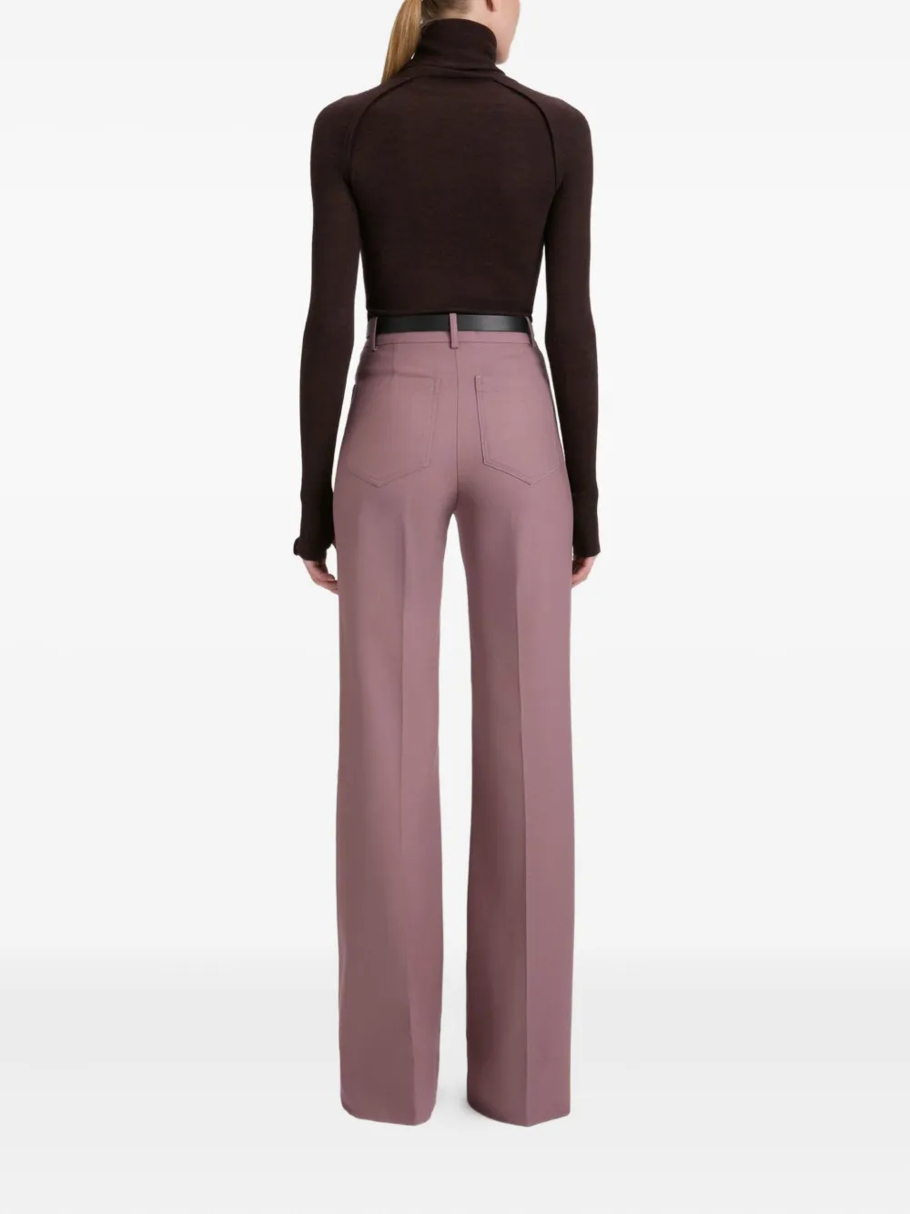 Victoria Beckham Alina pocket-detail trousers Roze