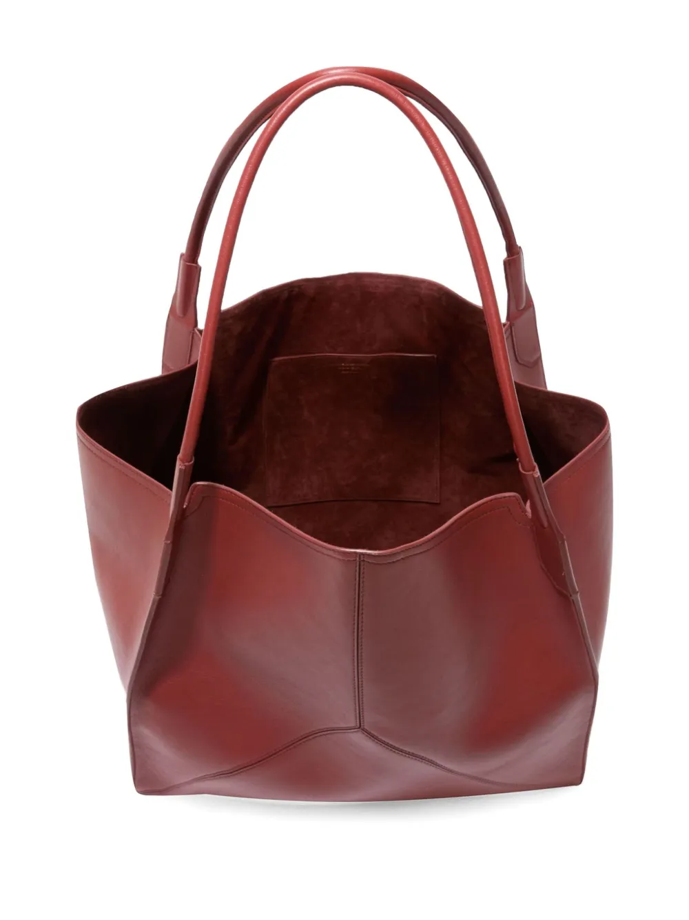 Victoria Beckham Leren shopper Rood