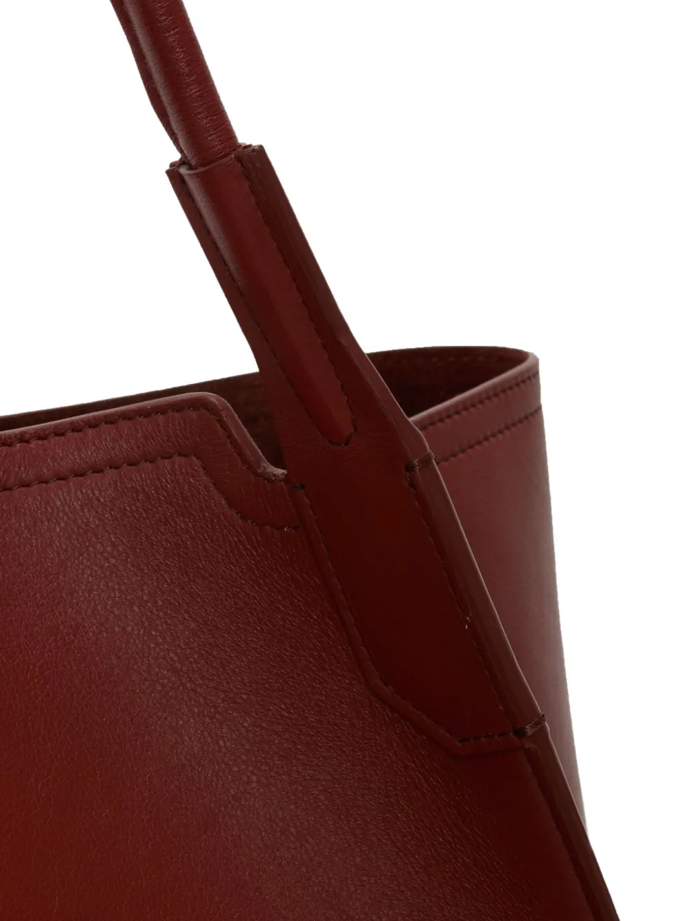 Victoria Beckham Leren shopper Rood