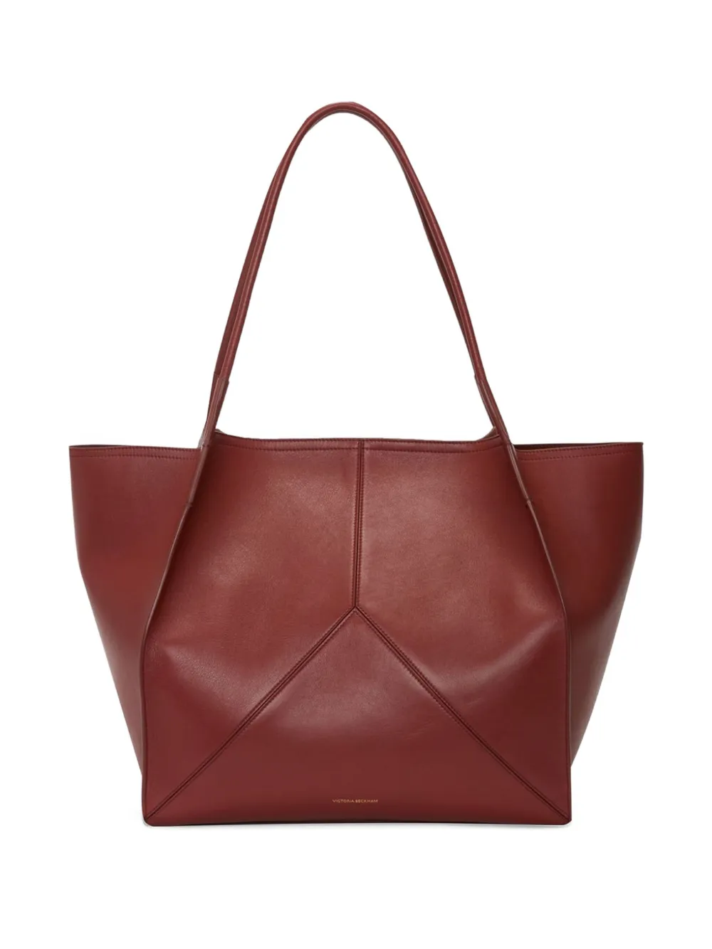 Victoria Beckham Leren shopper Rood