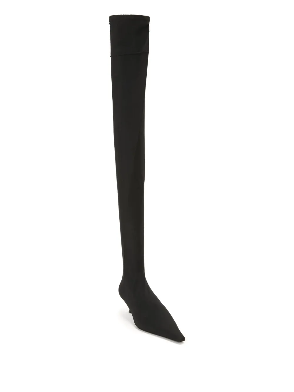 Victoria Beckham 45mm Sloan jersey pointed-toe boots Zwart