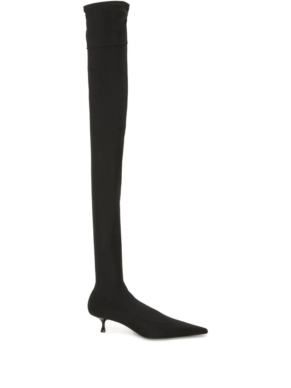 Victoria Beckham 45mm Sloan jersey pointed-toe boots Black