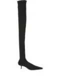 Victoria Beckham 45mm Sloan jersey pointed-toe boots - Black