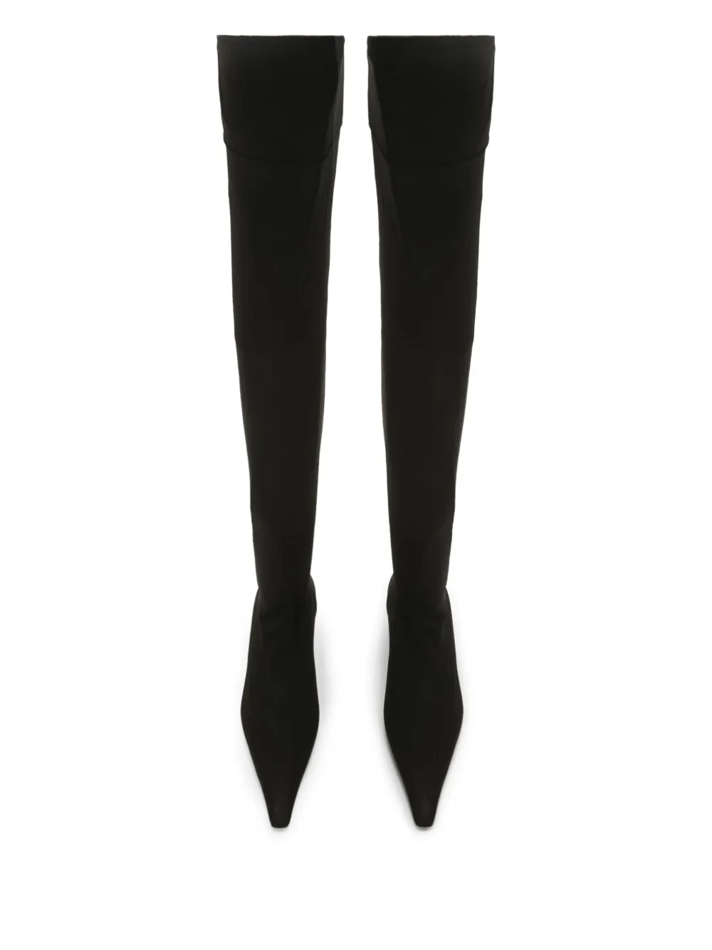 Victoria Beckham 45mm Sloan jersey pointed-toe boots Zwart