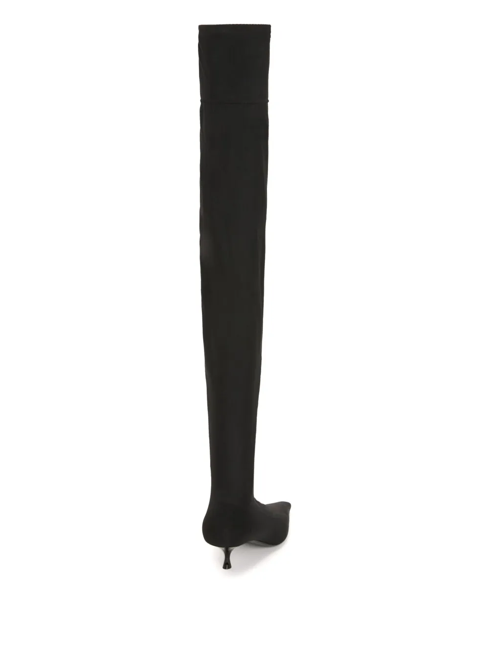 Victoria Beckham 45mm Sloan jersey pointed-toe boots Zwart
