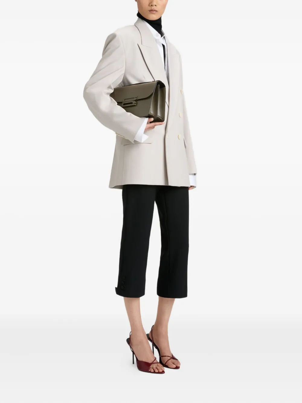 Victoria Beckham Dorian schoudertas Groen