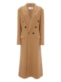 Victoria Beckham double-breasted wool coat - Brown