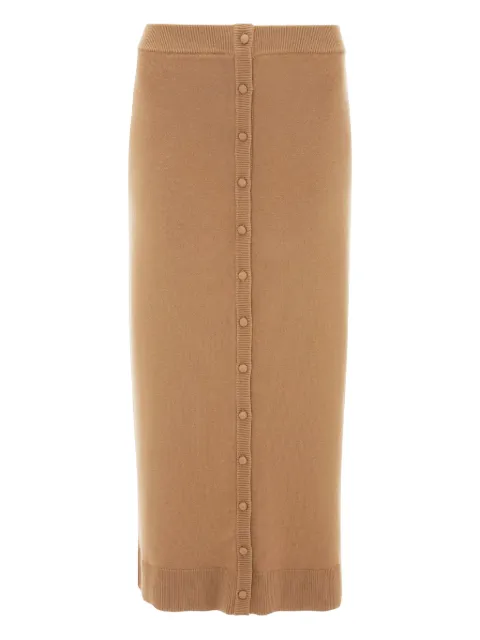 Victoria Beckham Button Detail midi skirt