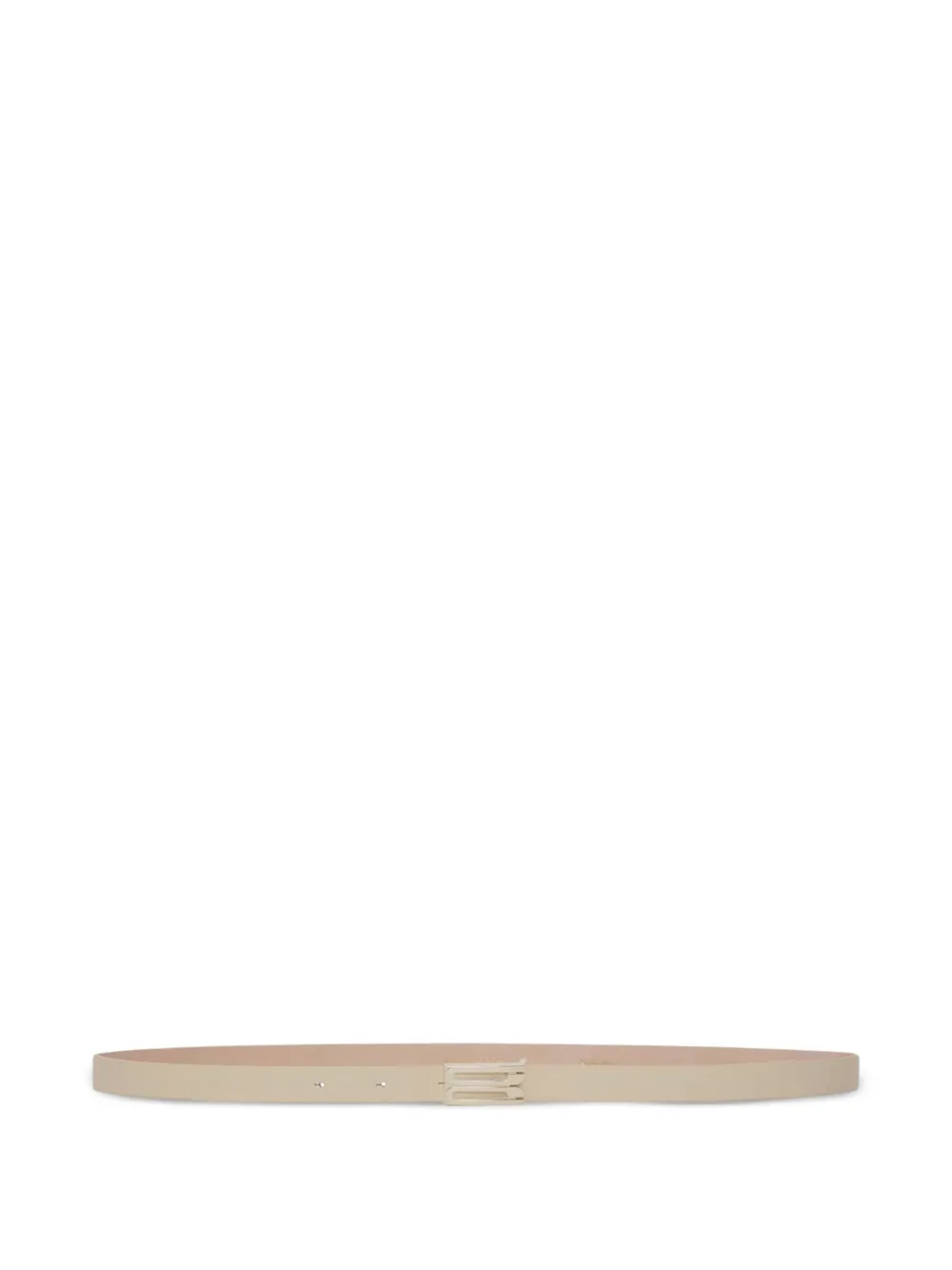 Victoria Beckham logo-buckle leather belt Beige