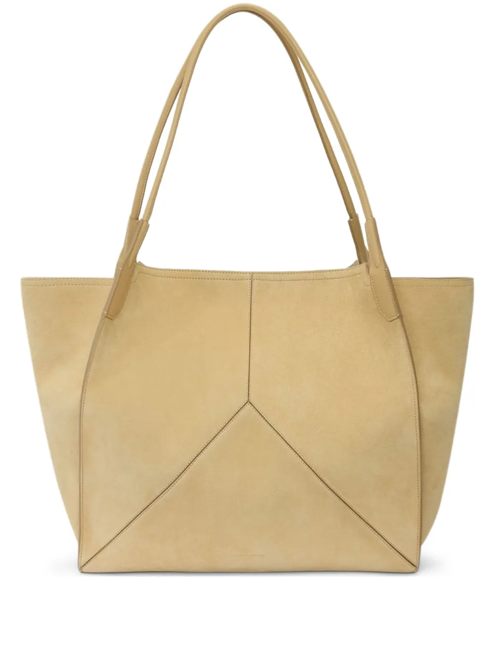 Victoria Beckham suede panel tote bag Beige