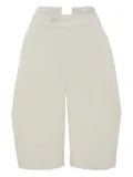 Victoria Beckham tab-detail knee-length shorts - Neutrals