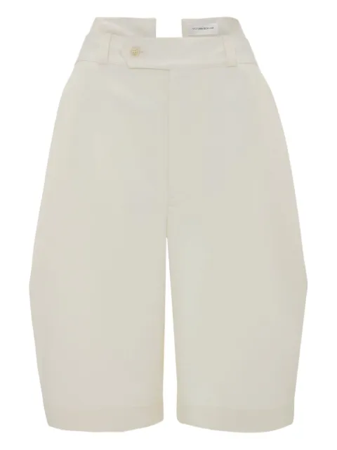 Victoria Beckham tab-detail knee-length shorts