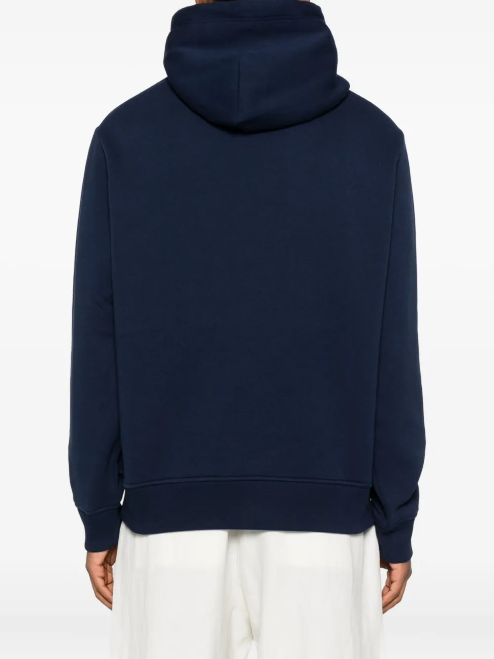 Polo Ralph Lauren logo-embroidered hoodie Blauw