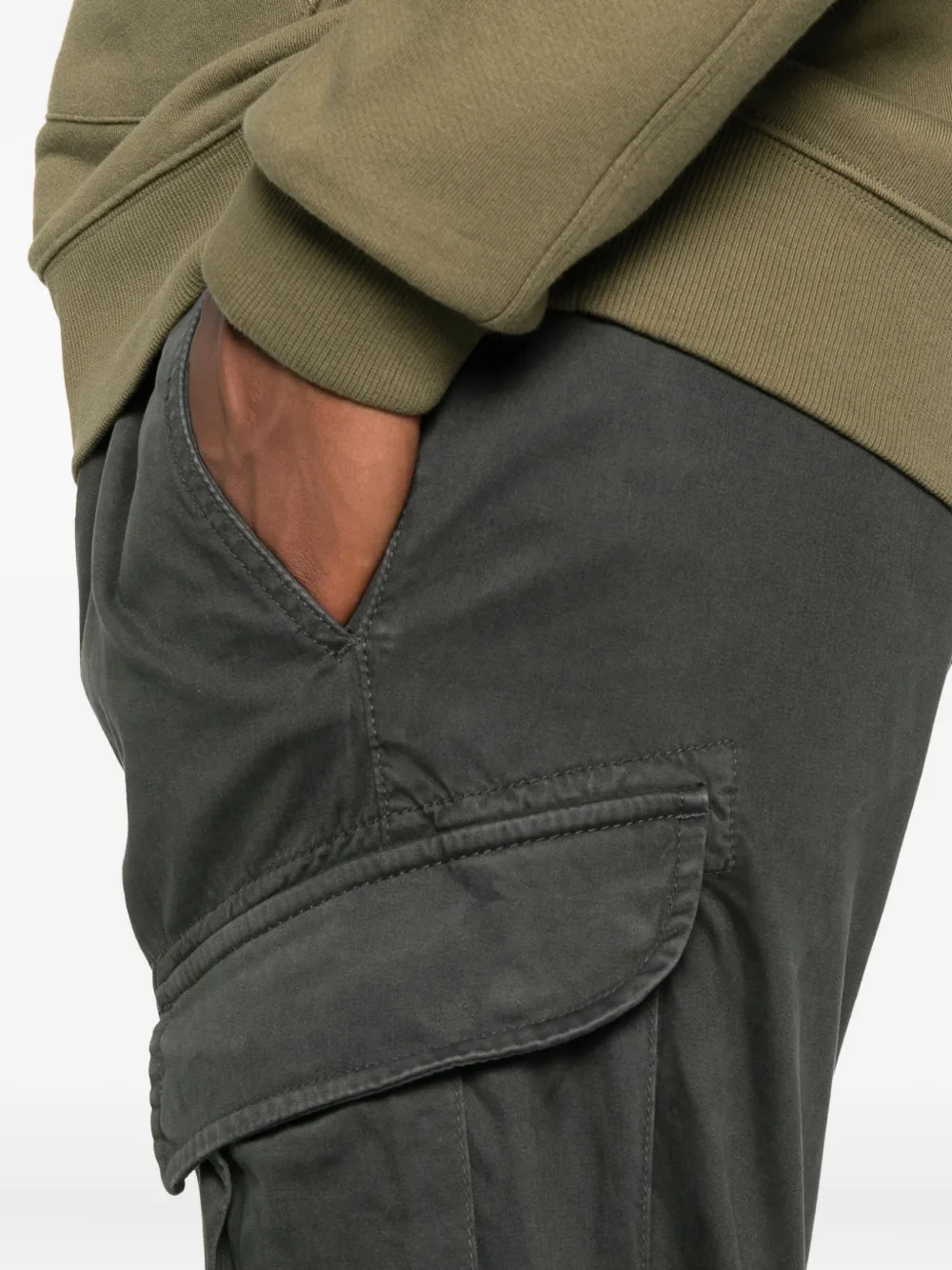 C.P. Company Cargo broek met Lens-detail Grijs