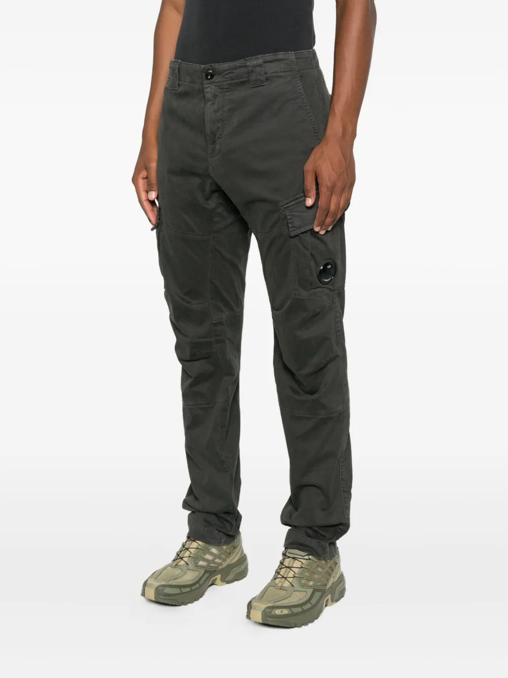 C.P. Company Cargo broek met Lens-detail Grijs