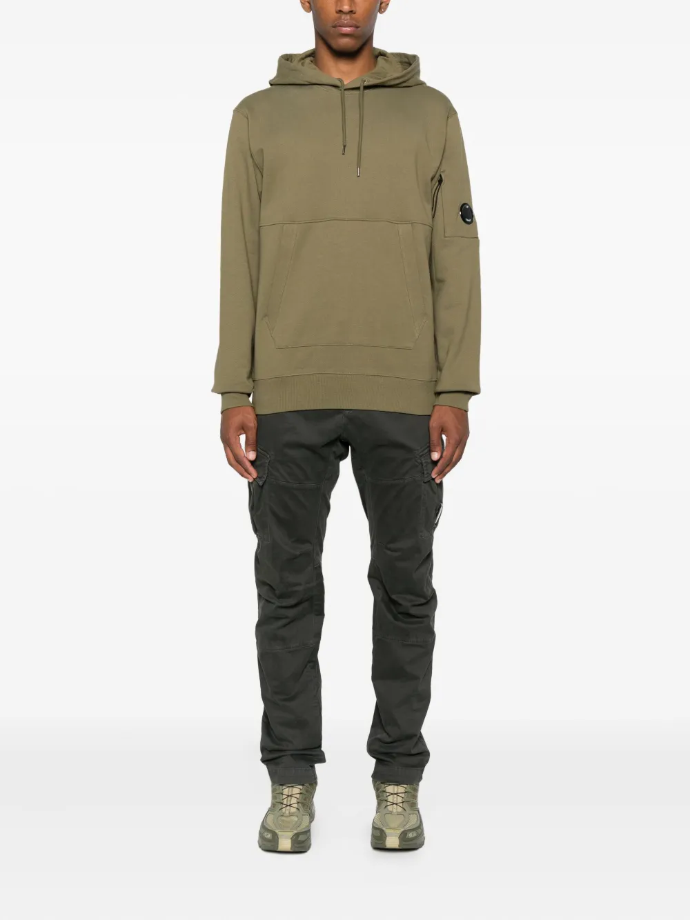 C.P. Company pocket-detail hoodie Groen