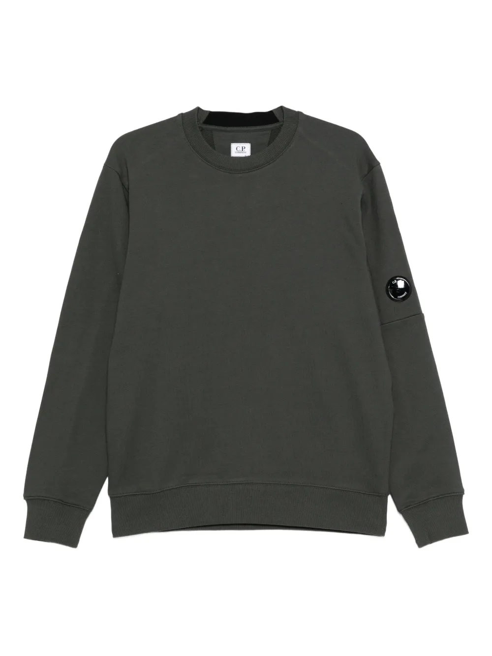 C.P. Company lens-detail crew-neck sweatshirt Groen