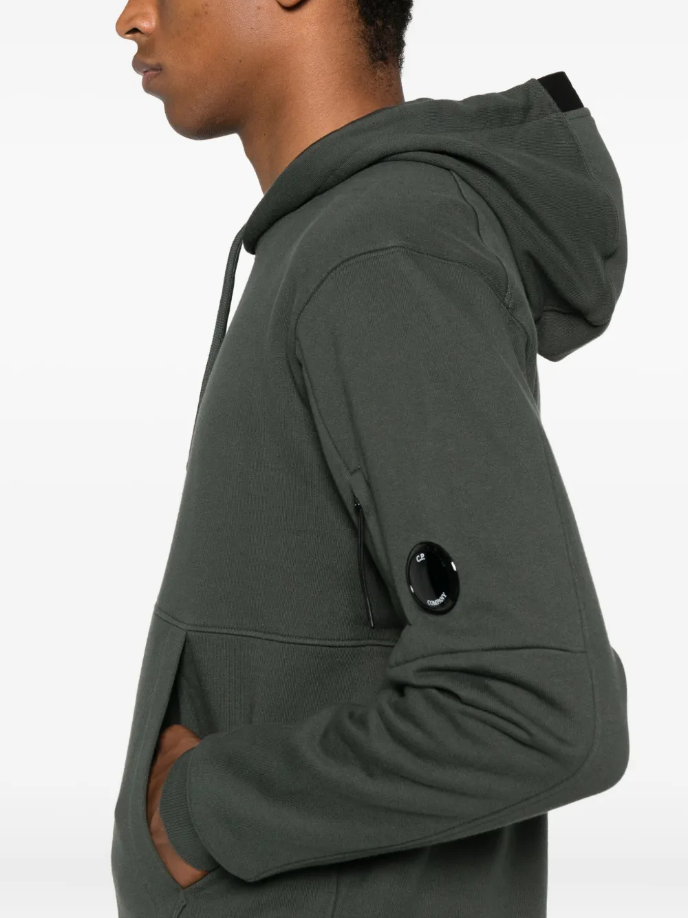 C.P. Company pocket-detail hoodie Groen