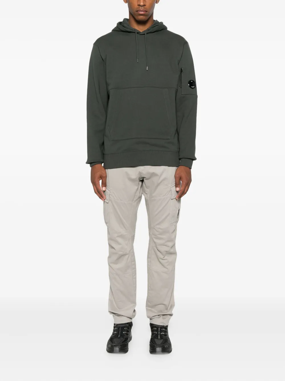 C.P. Company pocket-detail hoodie Groen