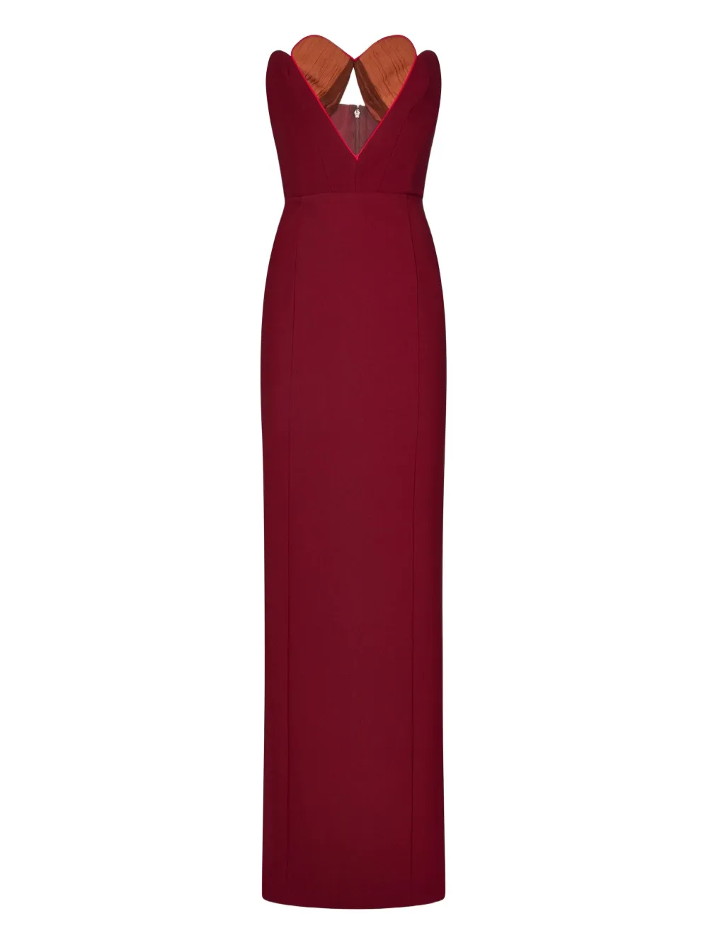 Nensi Dojaka sweetheart-neckline maxi dress - レッド Nensi Dojaka sweetheart-neckline maxi dress - レッド