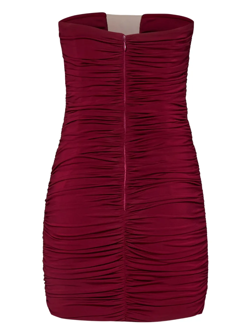 Nensi Dojaka Gedrapeerde mini-jurk met mesh vlak - Rood